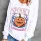 Jack-O'-Lantern Round Neck Long Sleeve Sweatshirt