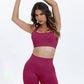 Scoop Neck Wide Strap Top and Shorts Active Set