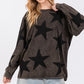 SAGE + FIG Mineral Wash Star Pattern T-Shirt