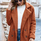 Full Size Lapel Collar Sherpa Coat