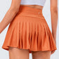 High Waist Pleated Active Skirt