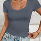 Scoop Neck Short Sleeve T-Shirt