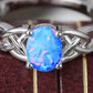 Crisscross 4-Prong Opal Ring