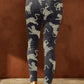 Animal Printed Distressed High Waist Leggings