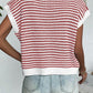 Striped Round Neck Sweater Vest