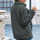 Full Size Lapel Collar Sherpa Coat