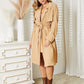 Culture Code Full Size Tied Trench Coat with Pockets