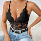 Lace V-Neck Spaghetti Strap Bodysuit