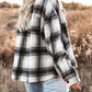 Pocketed Plaid Button Down Long Sleeve Shacket