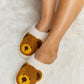 Melody Teddy Bear Print Plush Slide Slippers