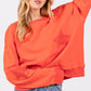 SAGE + FIG Star Patch Long Sleeve Sweatshirt