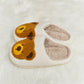 Melody Teddy Bear Print Plush Slide Slippers