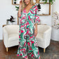 Double Take Full Size Half Sleeve Wide Leg Jumpsuit