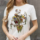 Simply Love Full Size Skeleton Graphic Cotton Tee