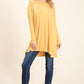 BOMBOM Round Neck Long Sleeve Oversized Top