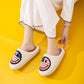 Melody Tricolor Smiley Face Slippers