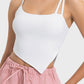 Slit Asymmetrical Neck Active Cami