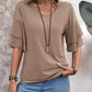 V-Neck Half Sleeve Blouse