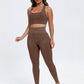 Scoop Neck Wide Strap Top and Pants Active Set