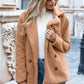 Full Size Lapel Collar Sherpa Coat