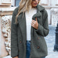 Full Size Lapel Collar Sherpa Coat