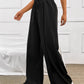 Honey Drawstring Elastic Waist Wide Leg Pants