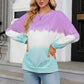 Gradient Round Neck Long Sleeve Sweatshirt