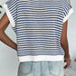 Striped Round Neck Sweater Vest