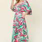 Double Take Full Size Half Sleeve Wide Leg Jumpsuit