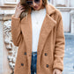 Full Size Lapel Collar Sherpa Coat