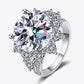 10 Carat Moissanite Flower-Shaped Ring