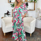 Double Take Full Size Half Sleeve Wide Leg Jumpsuit