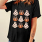 Halloween Graphic Round Neck Short Sleeve T-Shirt