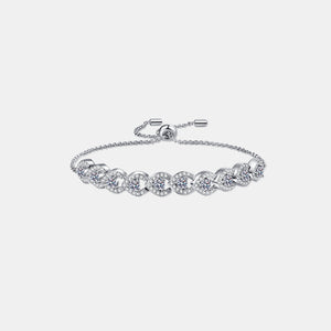 1 Carat Moissanite 925 Sterling Silver Bracelet