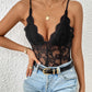 Lace V-Neck Spaghetti Strap Bodysuit