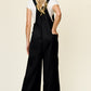 Double Take Full Size Texture Wide Strap Wide Leg Overall