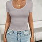 Scoop Neck Short Sleeve T-Shirt