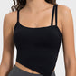 Slit Asymmetrical Neck Active Cami