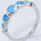 925 Sterling Silver Multi-Opal Ring