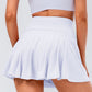 High Waist Pleated Active Skirt