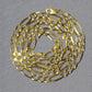 10K Yellow Gold Solid Figaro Chain (4.50 mm)