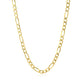 10K Yellow Gold Solid Figaro Chain (3.70 mm)