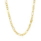 10K Yellow Gold Solid Figaro Chain (3.70 mm)