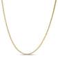 14k Yellow Gold Round Pave Franco Chain (2.30 mm)