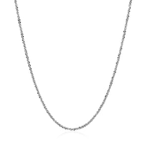 14k White Gold Sparkle Chain (1.10 mm)