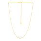 14k Yellow Gold Adjustable Sparkle Chain (1.20 mm)