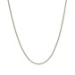 18k White Gold Round Wheat Chain (1.20 mm)