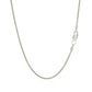 18k White Gold Round Wheat Chain (1.20 mm)