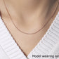 14k Rose Gold Diamond Cut Round Wheat Chain (1.20 mm)