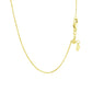 14k Yellow Gold Adjustable Cable Chain (1.10 mm)